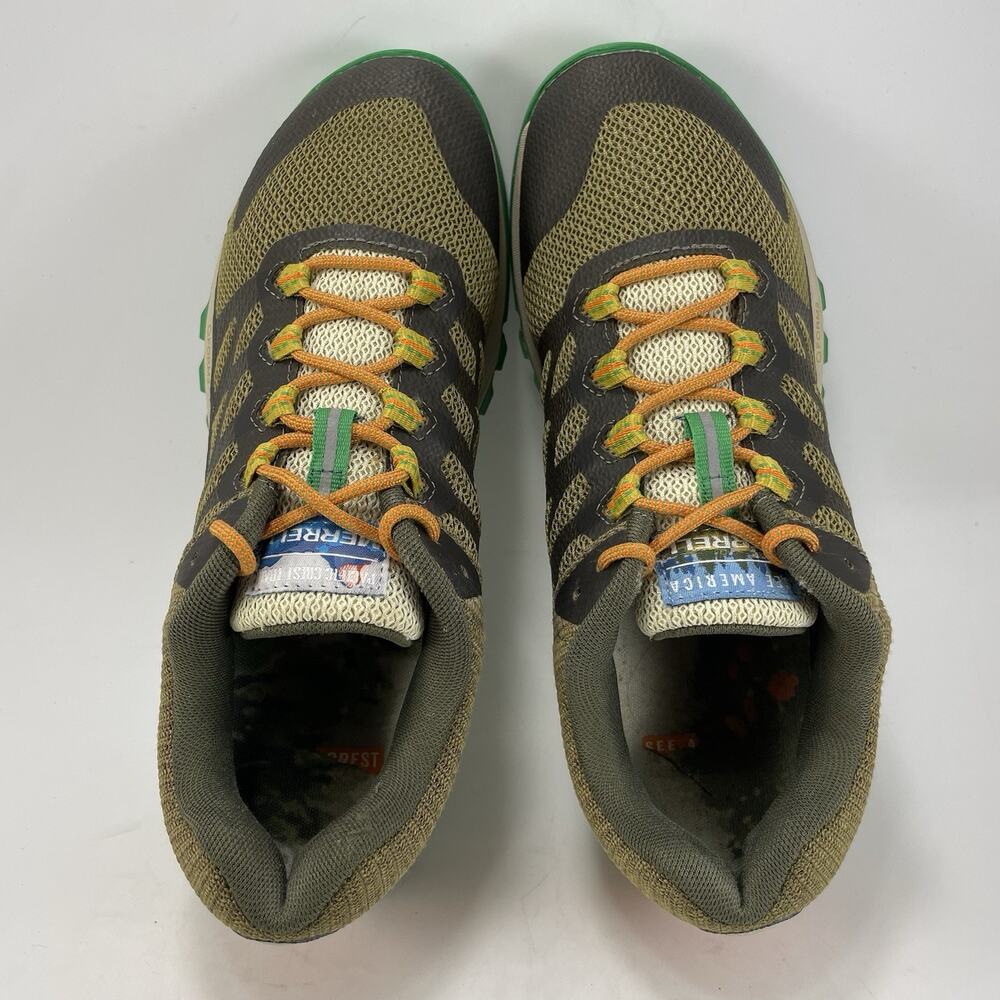Merrell Antora 2 Trail Running Shoes Womens Size 8 Green 'See America' Athletic - Picture 5 of 9